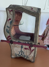 antike große Puppensänfte aus Frankreich