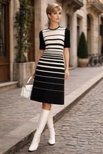 Twiggy Strickkleid 60er