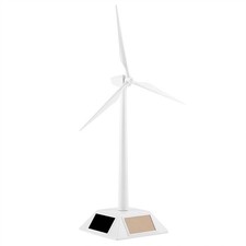 Solar Powered Wind Mill Model Desktop Decor Craft Kids Children Education