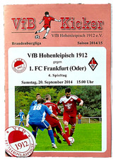 VfB Hohenleipisch - 1. FC Frankfurt Oder / FCF / FCV  2014 - 2015  BB - Liga