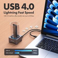 USB 4.0 Dockingstation Thunderbolt 4 für M.2 SSD NVMe PCIe 4.0 Lüfter Kühlung