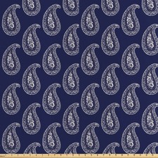 Paisley Satin Stoff als