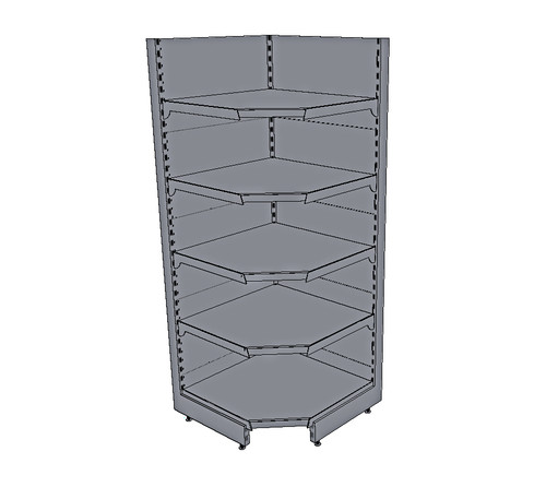 Eckregal 200cm weiss - , tego