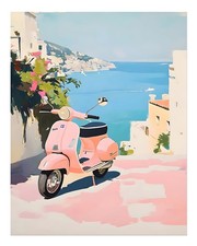 Küsten vespa wandkunst dekor - küsten,