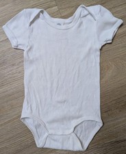 Body Kurzarm Baby weiß Größe 74 Sanetta