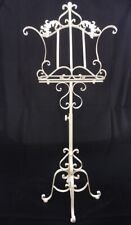 Notenständer aus Eisen im antiken Stil in weiß Shabby Chic (1622)