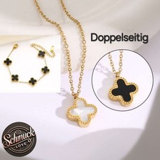 Kleeblatt Halskette Armband