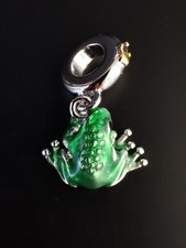 Charms Anhänger Silber 925 Bead Frosch Dangle Zirkon Glück Prinz Bettelarmband 