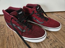 VANS Sneaker bordeaux - dunkel rot mit schwarz / Damen - Kinder 36,5  UK 4 NEUW.