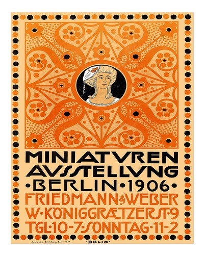 Vintage jugendstil wandkunst - vintage,
