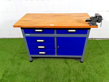 Küpper Werkbank mit Schraubstock, 5 Schubladen & 1 Schrank abschließbar