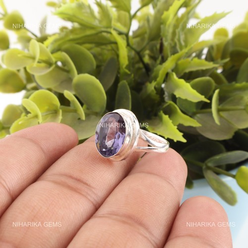 925 sterlingsilber oval iolite - sterlingsilber,