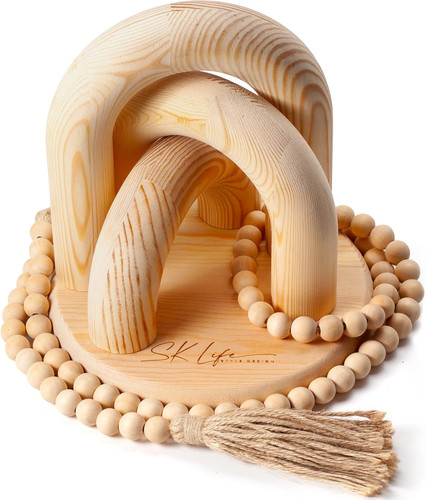 Boho holz deko set teilig - set, 5-teilig