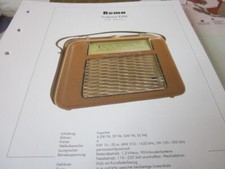Radio Schaltplan Archiv  2008 Rema Trabant KML, 1958