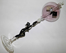 Radiometer Lichtmühle 70mm Glasfuß mit Figur Frau schwarz antik Lutz Neumann