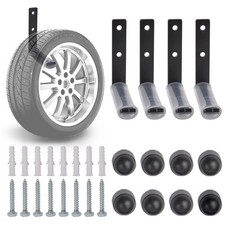 Autoreifen Wandhalter 4x Reifenhalter Felgen Reifen Wand-Halterung Baum Haken