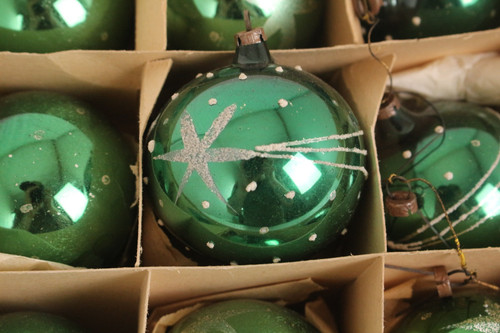 Alte christbaumkugel grün - christbaumkugel,