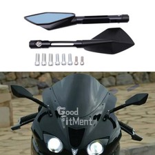 Schwarze Motorrad Rückspiegel