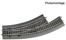 Roco Line 42560 Spur H0 - Bogenweiche links BWL 2/3 mit Bettung NEU und OVP