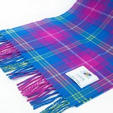 Garne zu Sehnen für Schottenkaro Tartan Schal 100% Lammwolle Gewebt IN Scotland