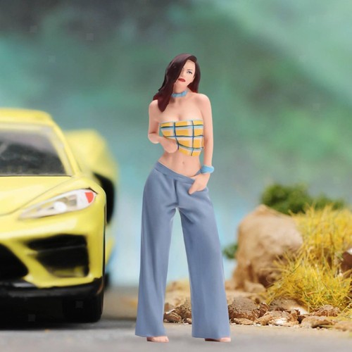Miniaturfigur einer frau - miniaturfigur,