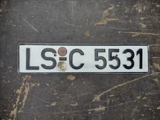 Nummernschild Konvolut alt /antik Lüdenschei/Iserlohn LS