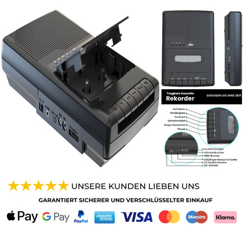 Kassettenrekorder usb - kassettenrekorder,