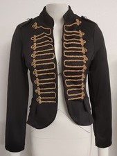  Blazer Military Militär Schwarz  Gold Jacke Knöpfe Karneval Kostüm XL 42