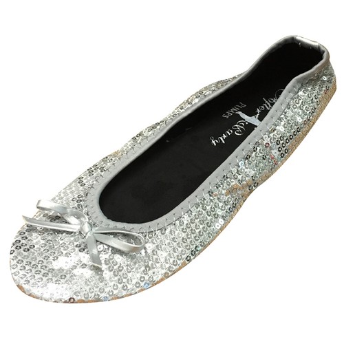 Roll fold silber pailletten - up,