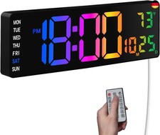 Digitale Wanduhr,15" Wanduhr