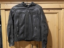 Harley Davidson Damen Lederjacke/Motorradjacke   - schwarz - Gr. L - Büffelleder