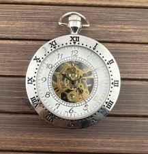 Taschenuhr Stahl 45mm