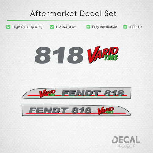 Fendt 818 vario tms decal - vario,