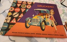 DDR Stempel Spiel Druckerei VEB Famos Leipzig Spielzeug Komplett Sehr gut erhalt