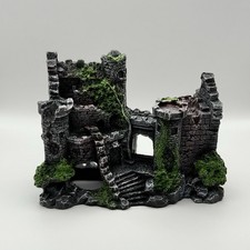 Vintage Aquarium Deko Burg aus