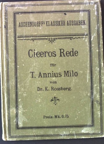 Ciceros rede für annius - für, t.