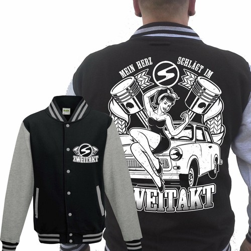 Trabant zweitakt collegejacke - trabant,