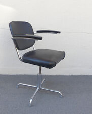 Schreibtischstuhl Bürostuhl Mücke Melder Höhenverstellbar Stahlrohr Art Deco