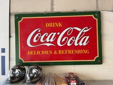 Coca Cola Emailschild Original