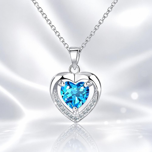 Damen elegante herzkette mit - damen,