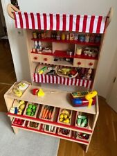 Kaufladen Pinolino "LUCY" - guter Zustand - rot weiß gestreifte Markise