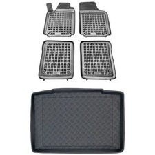 RX03122010-1 Satz Fußmatten und PE Kofferraumwanne für Audi A2 1999-2005 deutsch