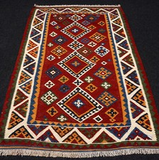Orient Teppich Afschar 231 x 152 cm Schiraz Kelim Kilim Perserteppich Handgewebt