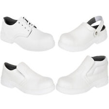 Sicherheitsschuhe Slipper Clogs weiß S2 Arbeitsschuhe Bäckerschuhe Kochschuhe