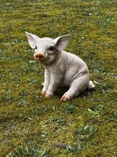 Gartenfigur schwein ferkel - gartenfigur,