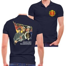 POLO Shirt DDR Gegen den Klassenfeind NVA ostdeutschland Fahne ossis genosse 