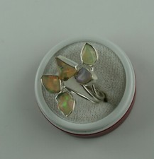 Opal Ring 925 Sterling Silber