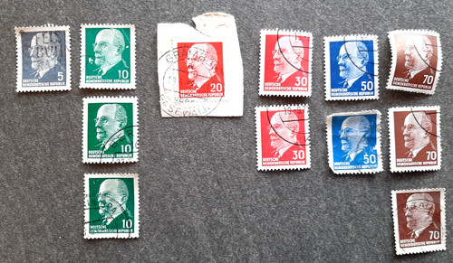 Ddr briefmarke dauerserie - briefmarke,