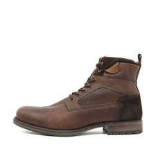 Mustang Herren Stiefel Braun Leder Knöchelhoch Schnürstiefel EU 48