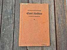 alter Katalog, Armaturen, 19/1927, Nestler, Wasser Gas Garten Brauerei Brennerei